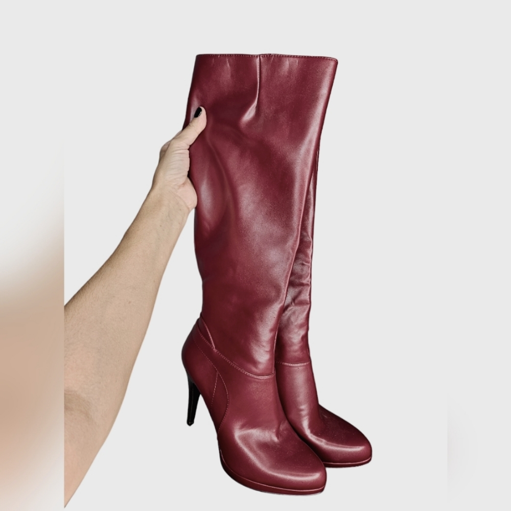 Nine West Burgundy Heeled Boots